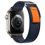 Dual-Section Loop Nylon Watch Band, For Apple Watch Series 7 41mm, For Apple Watch Series 7 45mm