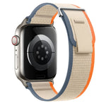 Dual-Section Loop Nylon Watch Band, For Apple Watch Series 7 41mm, For Apple Watch Series 7 45mm
