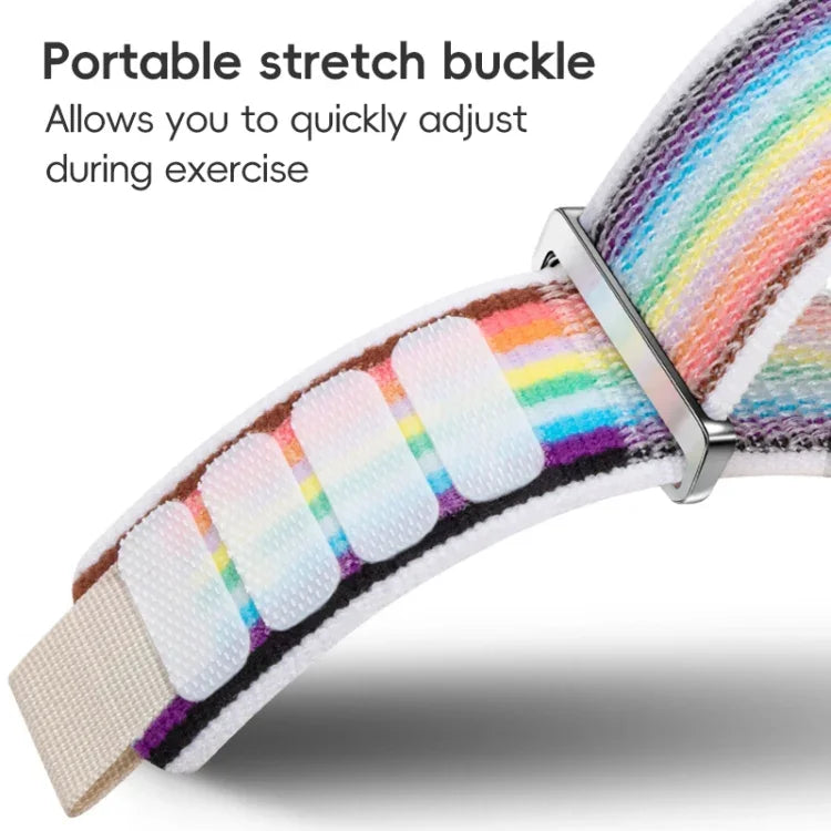 Dual-Section Loop Nylon Watch Band, For Apple Watch SE 40mm, For Apple Watch SE 44mm