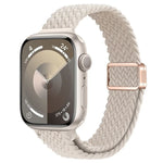 Slim Magnetic Buckle Nylon Braided Watch Band, For Apple Watch SE 2023 44mm, For Apple Watch SE 2023 40mm