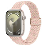 Slim Magnetic Buckle Nylon Braided Watch Band, For Apple Watch Ultra 2 49mm, For Apple Watch Series 9 45mm