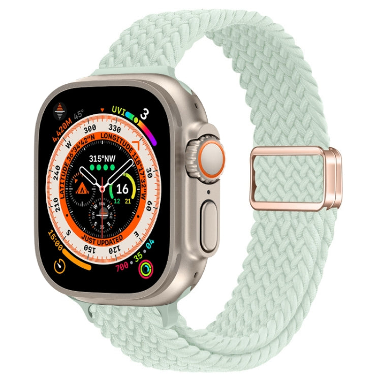 Slim Magnetic Buckle Nylon Braided Watch Band, For Apple Watch Series 9 41mm, For Apple Watch Ultra 49mm