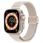 Slim Magnetic Buckle Nylon Braided Watch Band, For Apple Watch Series 9 41mm, For Apple Watch Ultra 49mm