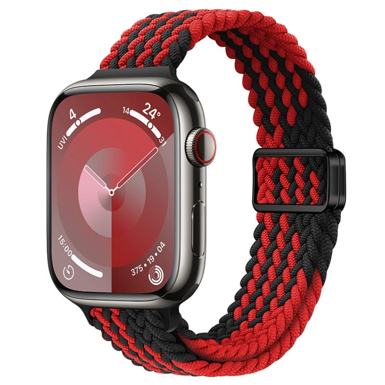 Slim Magnetic Buckle Nylon Braided Watch Band, For Apple Watch Series 8 41mm, For Apple Watch Series 8 45mm