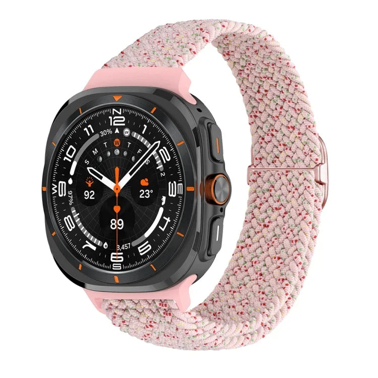 Slide Buckle Nylon Braided Watch Band, For Samsung Galaxy Watch Ultra 47mm / Ultra 2025
