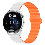 Two Color Magnetic Silicone Watch Band, 20mm