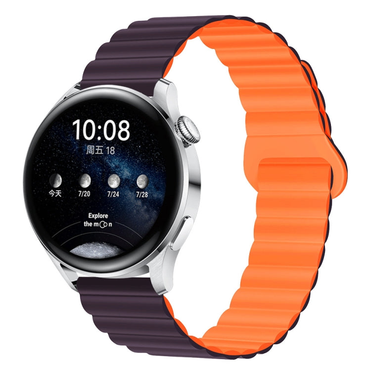Two Color Magnetic Silicone Watch Band, 20mm