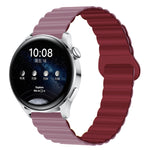 Two Color Magnetic Silicone Watch Band, 22mm
