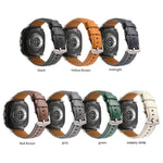 Plain Genuine Leather Watch Band, For Samsung Galaxy Watch Ultra 47mm / Ultra 2025