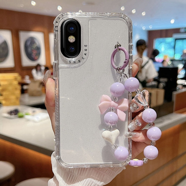 TPU + PC + Glitter Sequins Full Coverage Phone Case with Bracelet, For iPhone 14 Pro, For iPhone 14 Pro Max, For iPhone 6 / 7 / 8 / SE 2020, For iPhone 13 Pro Max, For iPhone 13 Pro, For iPhone 13, For iPhone 12 / 12 Pro, For iPhone 12 Pro Max         ...