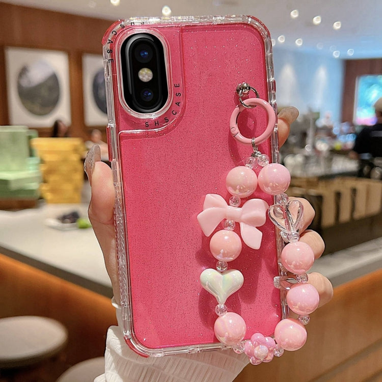 TPU + PC + Glitter Sequins Full Coverage Phone Case with Bracelet, For iPhone 14 Pro, For iPhone 14 Pro Max, For iPhone 6 / 7 / 8 / SE 2020, For iPhone 13 Pro Max, For iPhone 13 Pro, For iPhone 13, For iPhone 12 / 12 Pro, For iPhone 12 Pro Max         ...