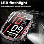 G45 2.01 inch Screen Silicone Strap 10m Waterproof Smart Watch, Support Flashlight / Bluetooth Call / HRV