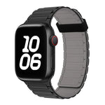 Tri-beads Magnetic Hoop Silicone Watch Band, For Apple Watch Series 8 45mm