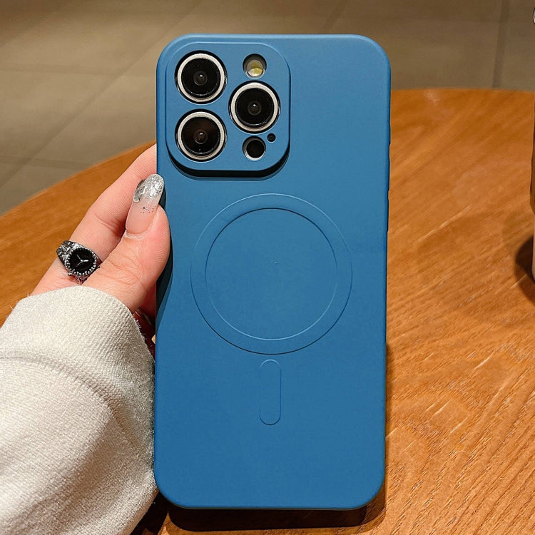 Solid Color Liquid Silicone MagSafe Magnetic Phone Case, For iPhone 17, For iPhone Air, For iPhone 16 Pro Max