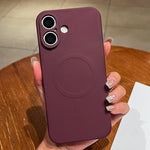 Solid Color Liquid Silicone MagSafe Magnetic Phone Case, For iPhone 16 Pro, For iPhone 16 Plus, For iPhone 16