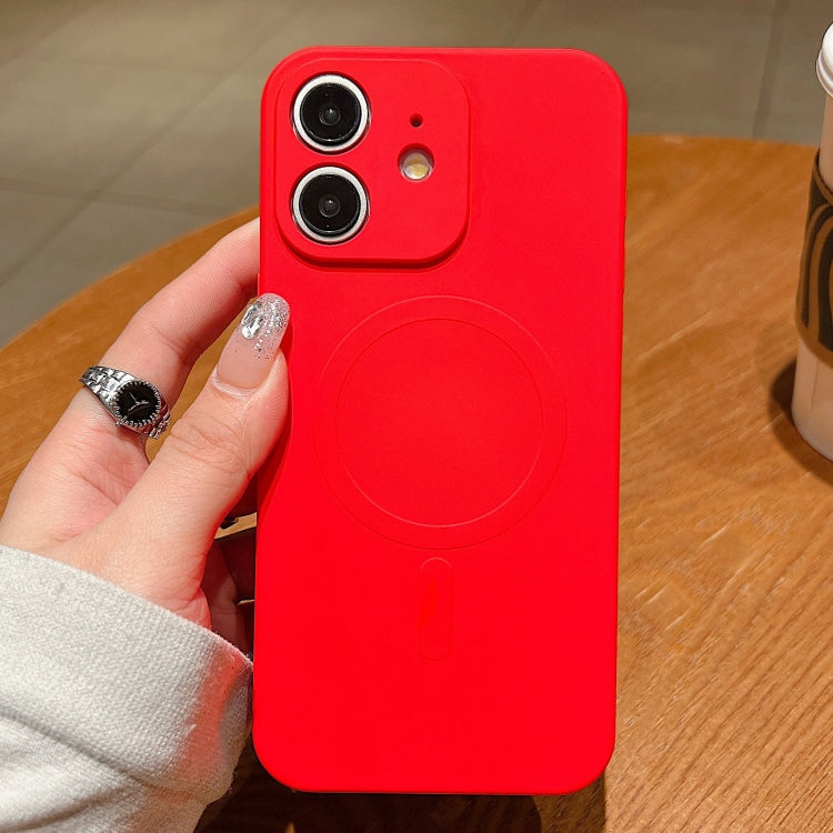 Solid Color Liquid Silicone MagSafe Magnetic Phone Case, For iPhone 13 Pro, For iPhone 13, For iPhone 12