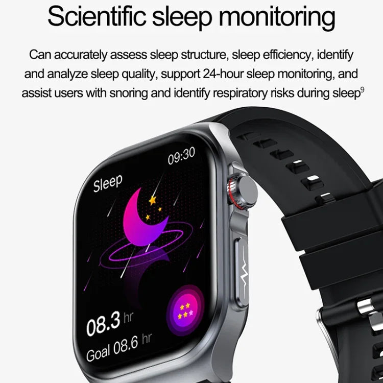 ET585 2.04 inch Nylon Strap IP68 Waterproof Smart Watch, Support ECG / Blood Composition Measurement
