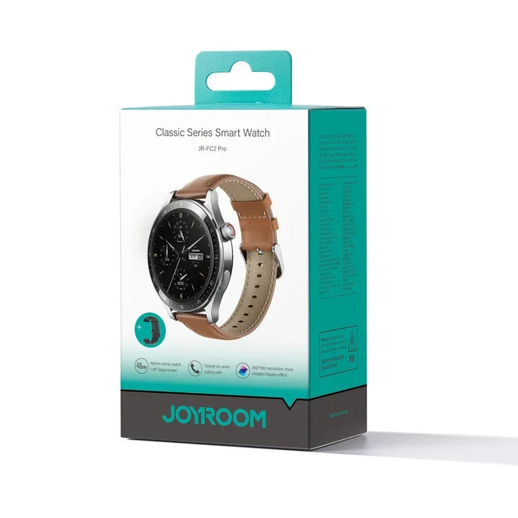JOYROOM JR-FC2 Pro Classic Series Smart Watch, 1.46 inch Screen, Support BT Call / Heart Rate / Blood Oxygen