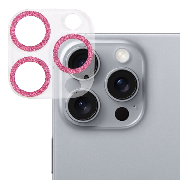 Glitter Ring Tempered Glass Camera Lens Film, For iPhone 17, For iPhone 16 Pro / 16 Pro Max, For iPhone 16 / 16 Plus