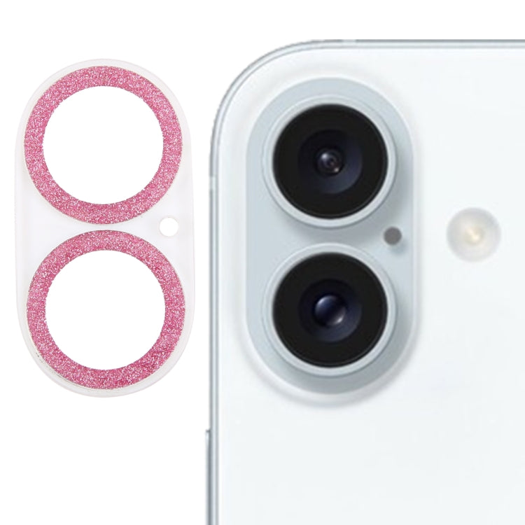 Glitter Ring Tempered Glass Camera Lens Film, For iPhone 17, For iPhone 16 Pro / 16 Pro Max, For iPhone 16 / 16 Plus