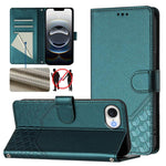 Honeycomb Embossing RFID Leather Phone Case, For iPhone 17e / 16e, For iPhone 17 Pro Max, For iPhone 17 Pro, For iPhone 17, For iPhone Air, For iPhone 16 Pro Max, For iPhone 16 Pro, For iPhone 16 Plus