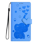 Cartoon Elephant Embossed Leather Phone Case, For iPhone XR, For iPhone XS Max, For iPhone 8 Plus / 7 Plus