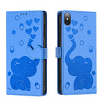 Cartoon Elephant Embossed Leather Phone Case, For iPhone XR, For iPhone XS Max, For iPhone 8 Plus / 7 Plus