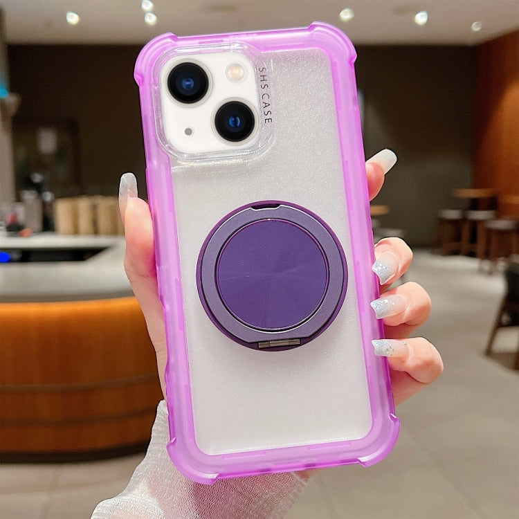 Matte TPU Hybrid PC 3-in-1 MagSafe Holder Phone Case, For iPhone 13