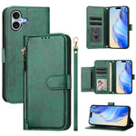 Multi-Card Slots Zipper Wallet Leather Phone Case, For iPhone 17e / 16e, For iPhone 17 Pro Max, For iPhone 17 Pro, For iPhone 17, For iPhone Air, For iPhone 16 Pro Max, For iPhone 16 Pro, For iPhone 16 Plus