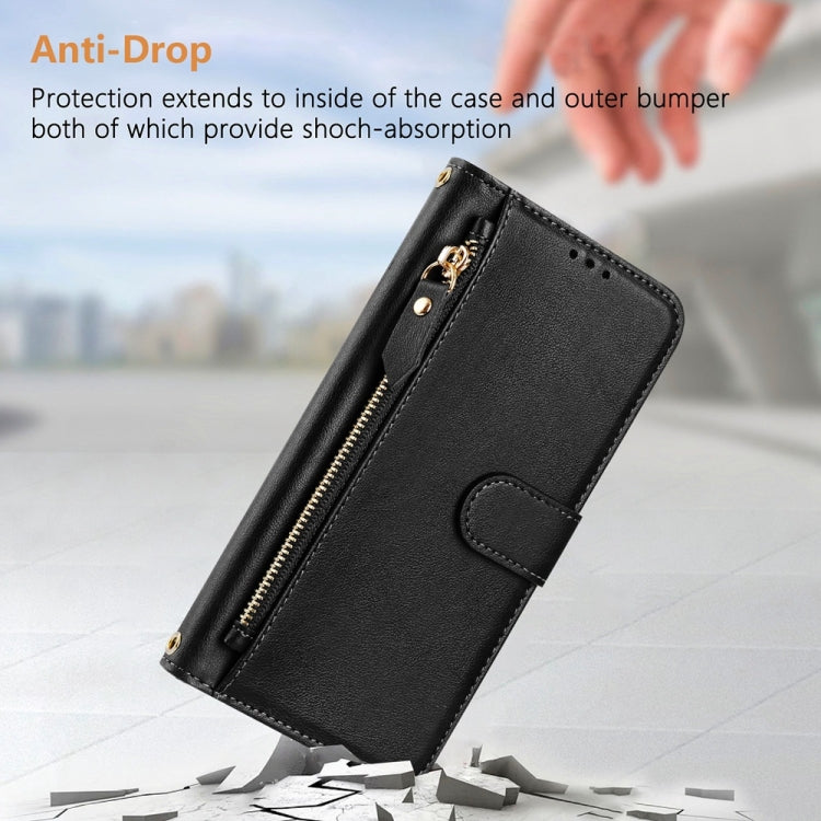 Multi-Card Slots Zipper Wallet Leather Phone Case, For iPhone 14 Pro Max, For iPhone SE 2022 / 2020 / 8 / 7, For iPhone 13 Pro Max, For iPhone 13 Pro, For iPhone 13 mini, For iPhone 12 / 12 Pro, For iPhone 12 Pro Max, For iPhone 12 mini