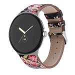 Round Tail Genuine Leather Watch Band, For Google Pixel Watch 4 / Watch 3 45mm