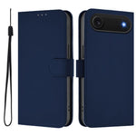 Skin Feel Solid Color Leather Phone Case with Lanyard, For iPhone Air, For iPhone 16 Pro Max