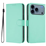 Skin Feel Solid Color Leather Phone Case with Lanyard, For iPhone 17e / 16e, For iPhone 17 Pro Max