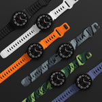 Wave Texture Reverse Buckle Silicone Watch Band, For Samsung Galaxy Watch 7 / 6 / 5 / 4