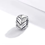 S925 Sterling Silver Wheat Zircon Beads DIY Bracelet Necklace Accessories, SCC1614