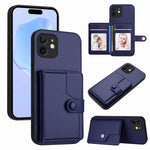 Button Card Bag RFID Anti-theft Phone Case, For iPhone 12 mini, For iPhone 11 Pro Max, For iPhone 11, For iPhone 11 Pro, For iPhone XS / X, For iPhone XR, For iPhone XS Max, For iPhone 8 Plus / 7 Plus