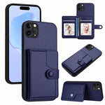 Button Card Bag RFID Anti-theft Phone Case, For iPhone 12 mini, For iPhone 11 Pro Max, For iPhone 11, For iPhone 11 Pro, For iPhone XS / X, For iPhone XR, For iPhone XS Max, For iPhone 8 Plus / 7 Plus