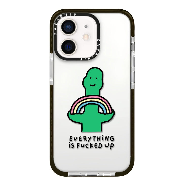 Simple Illustration Pattern Full Coverage Phone Case, For iPhone 12 mini