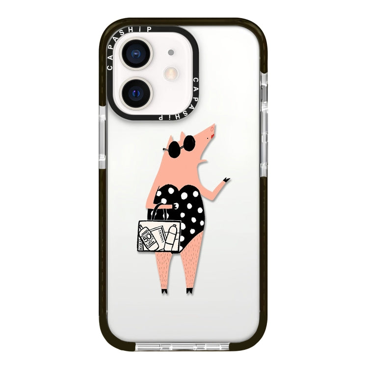 Simple Illustration Pattern Full Coverage Phone Case, For iPhone 12 mini