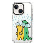 Simple Illustration Pattern Full Coverage Phone Case, For iPhone 14 Plus