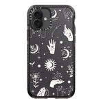 Simple Illustration Pattern Full Coverage Phone Case, For iPhone 16 Plus
