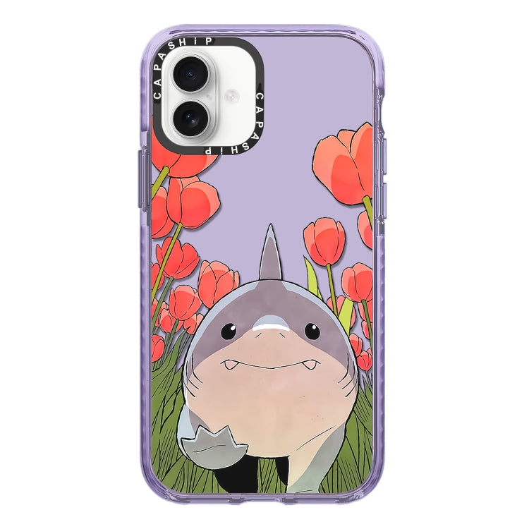 Simple Illustration Pattern Full Coverage Phone Case, For iPhone 16 Plus