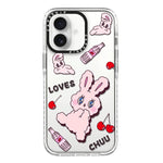 Simple Illustration Pattern Full Coverage Phone Case, For iPhone 16 Plus