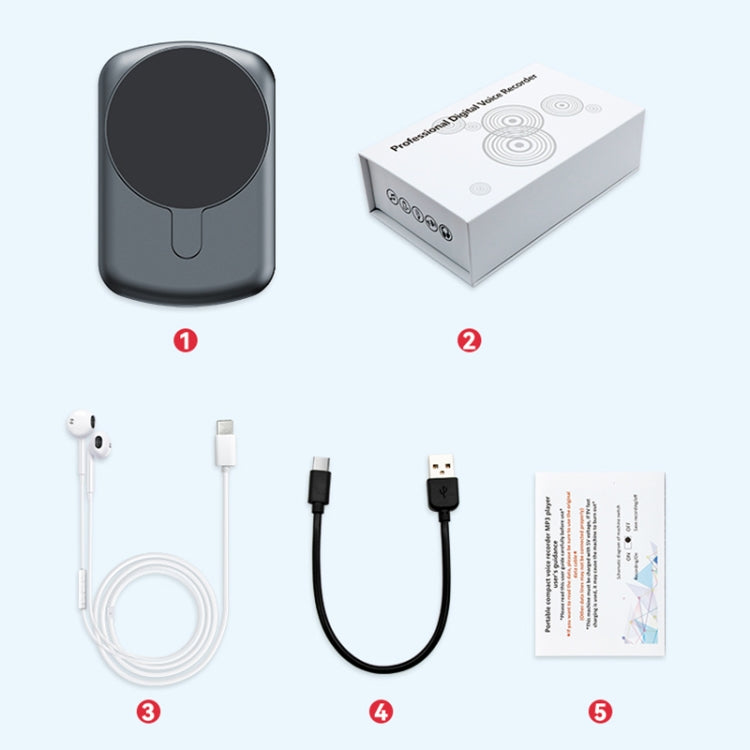 A1A Strong Magnetic Mobile Call Voice Recorder APP Recording Version, 8GB, 16GB, 32GB, 64GB, 128GB