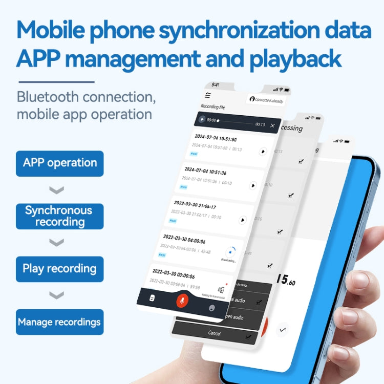 A1A Strong Magnetic Mobile Call Voice Recorder APP Recording Version, 8GB, 16GB, 32GB, 64GB, 128GB