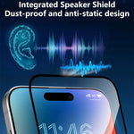 JOYROOM Knight Series 2.5D Full Screen HD Tempered Glass Film, For iPhone 17 Pro Max, For iPhone 17 Pro, For iPhone 17, For iPhone Air, For iPhone 15 Pro Max, For iPhone 15 Pro