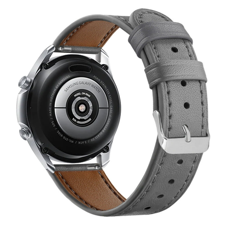 For Galaxy Watch 3 45mm Leather Replacement Strap Watchband, For Galaxy Watch 3 45mm