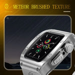 RedPepper Armor Metal Case Integrated Silicone Watch Band, For Apple Watch 44mm / 45mm