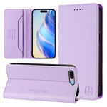 RC01 Dual-Folded Magnetic Suction RFID Leather Phone Case, For iPhone 7 Plus / 8 Plus