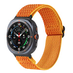 Wave Pattern Nylon Braided Watch Band, For Samsung Galaxy Watch Ultra 47mm / Ultra 2025